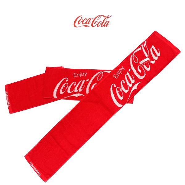 タオル マフラータオル コカ・コーラ ロゴタオル スポーツ観戦やレジャーに 約20×110cm おた...