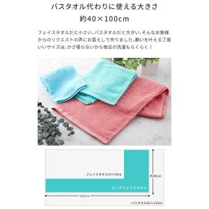 さらふる ビッグフェイスタオル 同色 4枚セッ...の詳細画像5