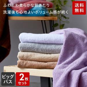 ふわふる ビッグバスタオル 同色 2枚セット 厚...の商品画像