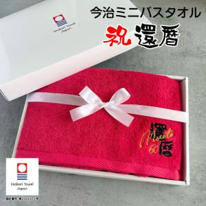 名入れ 刺繍 今治 サンホーキン ミニ バスタオ...の商品画像