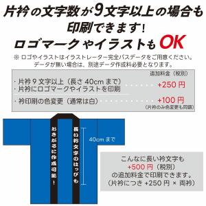 はっぴ印刷コミコミプラン1色 イベントハッピ ...の詳細画像3