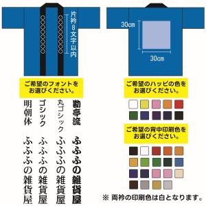 はっぴ印刷コミコミプラン1色 イベントハッピ ...の詳細画像2