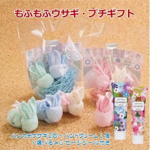 プチギフト うさぎ 2枚組 ミニタオル ハンドク...の商品画像