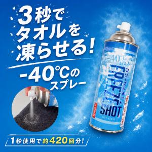 冷却スプレー 最強の冷却スプレー 3秒でタオルが凍る コールドスプレー 災害対策 冷却グッズ フリーズショット -40℃ 強力冷却 熱中症対策 電気不要 災害時 冷凍