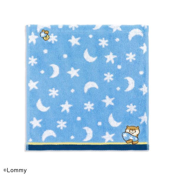 タオル 名入れ 刺繍 可愛い嘘のカワウソ おやすみなさい タオルハンカチ ギフト プレゼント お祝い...