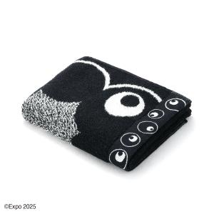 タオル 名入れ 刺繍 2025大阪・関西万博 モノクロミャクミャク4 フェイスタオル ギフト プレゼント お祝い 贈り物 タオル美術館 公式 記念品 卒業 入園 入学