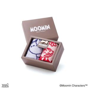 タオル 名入れ 刺繍 MOOMIN ムーミン  花とダンス タオルギフト　(タオルハンカチ×2) ギフト プレゼント お祝い 贈り物 タオル美術館 公式 のし対応｜towelmuseum