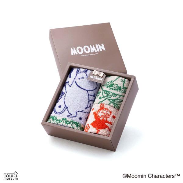 タオル 名入れ 刺繍 MOOMIN ムーミン  花とダンス タオルギフト　(ウォッシュタオル×2 フ...