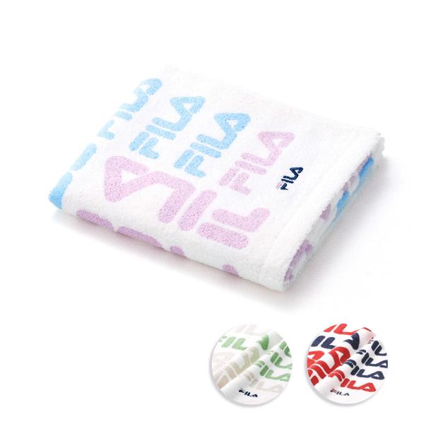 スポーツ タオル 名入れ 刺繍 FILA フィラ パターンロゴ フェイスタオル ギフト プレゼント ...