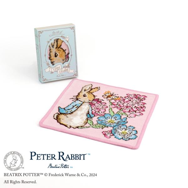 PETER RABBIT? お花と蝶々 シェニール織タオルハンカチ ギフト プレゼント お祝い 贈り...