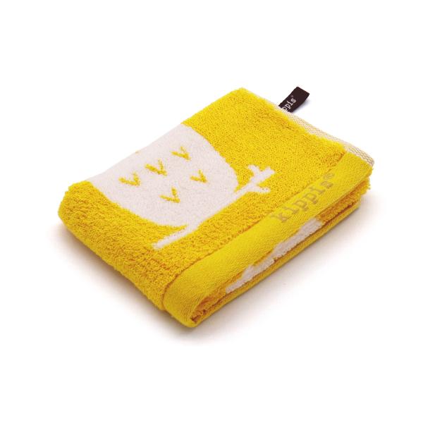タオル 名入れ 刺繍 kippis キッピス フクロウと家ウォッシュタオル ループ付 ギフト プレゼ...