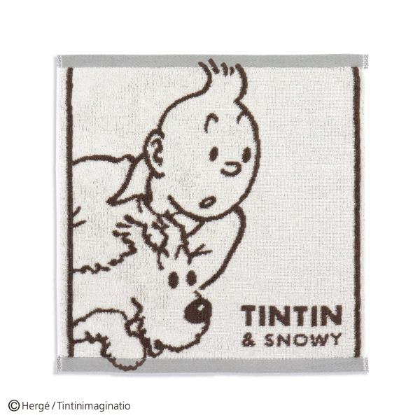 ウォッシュタオル タオル 名入れ 刺繍 TINTIN タンタン アメリカスノーウィコーク ※配送限定...