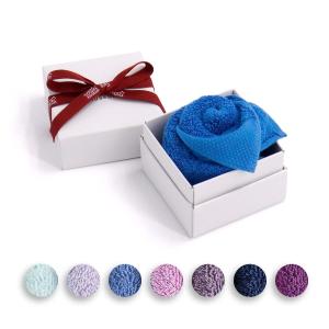 タオル 名入れ 刺繍 TMOC カラーパレット　タオルフラワーボックス　ブルー系 ギフト プレゼント お祝い 贈り物 タオル美術館 公式