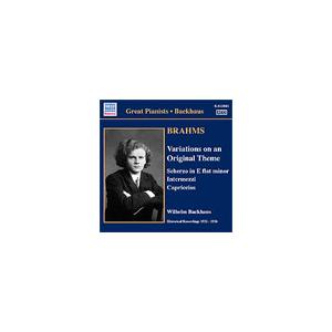 ヴィルヘルム・バックハウス BRAHMS:SOLO PIANO WORKS:SCHERZO IN