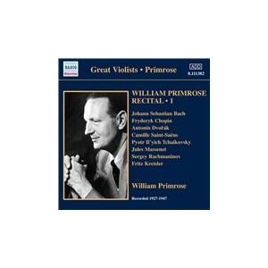 ウィリアム・プリムローズ William Primrose Recital Vol.1 (Recor...