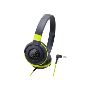 audio-technica ポータブルヘッドホン ATH-S100 Black Green Hea...