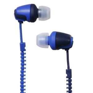 NAGAOKA ファスナーコードイヤホン Blue Headphone/Earphone
