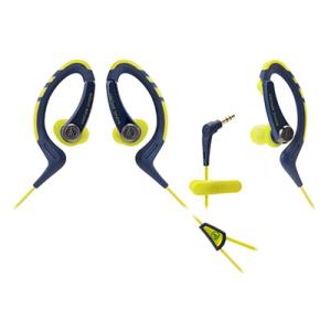 audio-technica インナーイヤーヘッドホンスポーツタイプ ATHSPORT1 Navy/Yellow Headphone/Earphone｜tower