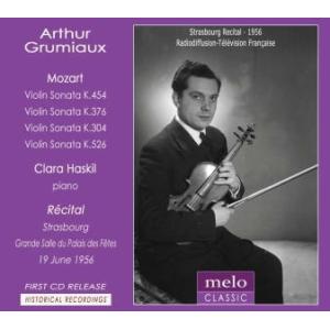 アルテュール グリュミオー Arthur Grumiaux and Clara Haskil - The Strasbourg Recital 1956 CD
