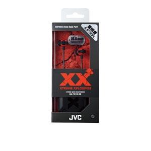 JVC インナーイヤーヘッドホン HA-FX11X レッド&amp;ブラック Headphone/Earph...