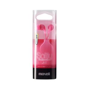 maxell カナル型コードリール「+FIT」 MXHCT120 Softly Pink Headp...