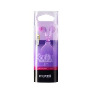 maxell カナル型コードリール「+FIT」 MXHCT120 Softly Lilac Headphone/Earphone｜tower