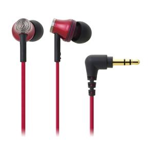 audio-technica インナーイヤーヘッドホン ATH-CK330M Red Headpho...