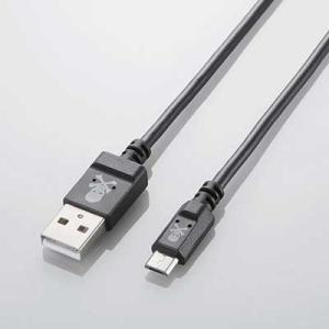 ELECOM microUSBケーブル(スリム) 1.2m/Black Accessories