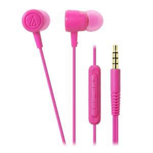 audio-technica iPod/iPhone/iPad専用インナーイヤーヘッドホン ATH-CKL220i Pink Headphone/Earphone｜tower