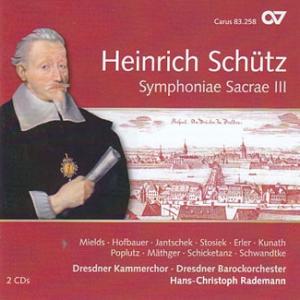 ハンス=クリストフ・ラーデマン H.Schutz: Symphoniae Sacrae III CD