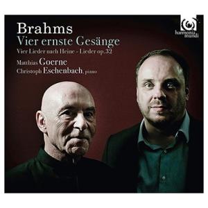 マティアス ゲルネ Brahms: Vier ernste Gesange CD