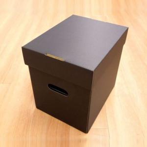 disk union LP用ダンボール(フタ付き)/黒 Accessories