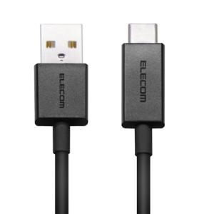 ELECOM USB2.0ケーブル 3A出力 1.2m  A-C端子/ブラック Accessorie...