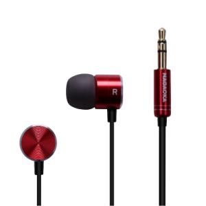 NAGAOKA ハイレゾ アルミイヤホン P908/レッド Headphone/Earphone｜tower