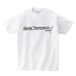 Shing02 LIQUIDROOM x Shing02 SOCIAL RESISTANCE! T-shirts 白 Lサイズ Apparelの商品画像