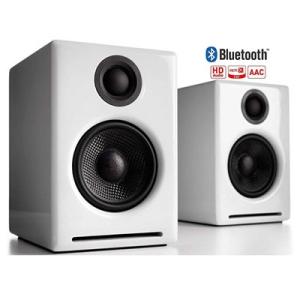 Audioengine 超小型 Bluetooth パワードスピーカー A2+(2台セット)/White Accessories｜tower