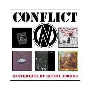 Conflict Statements Of Intent 1988-94: 5CD Clamshe...