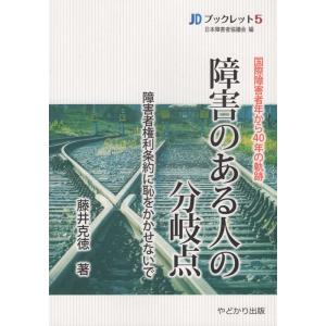 藤井克徳 障害のある人の分岐点 国際障害者年から40年の軌跡 障害者権利条約に恥をかかせないで JD...