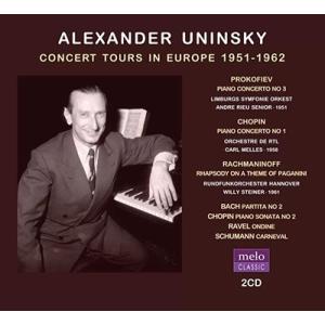 アレグザンダー ウニンスキー アレグザンダー ユニンスキー - ピアノ 欧州楽旅 1951-1962年 CD