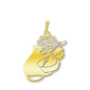 キャットブックマーク 猫とバイオリン/ゴールド Accessories