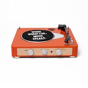 BRAD RETRO RECORD PLAYER/TANGERINE Accessories