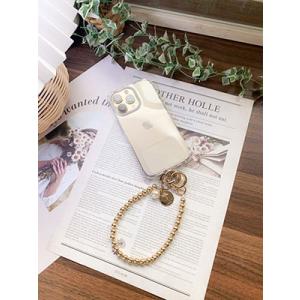 Melia スマートフォン用ハンドストラップ メタル(ゴールド) Accessories