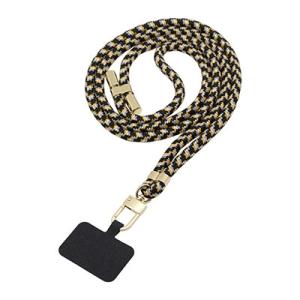 Melia スマートフォン用ショルダーストラップ イエロー&amp;ブラック Accessories