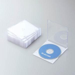 ELECOM CD/DVDスリムケース(10パック)/ホワイト Accessories