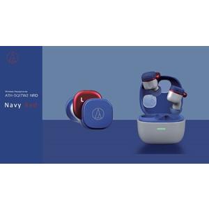 audio-technica 完全ワイヤレスイヤホン ATH-SQ1TW2/Navy Red Headphone/Earphone｜tower