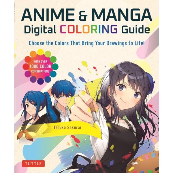 桜井輝子 Anime &amp; Manga Digital Coloring Book