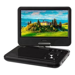 GREEN HOUSE 10.1型ワイド液晶搭載ポータブルDVDプレーヤー GH-PDV10P-BK...