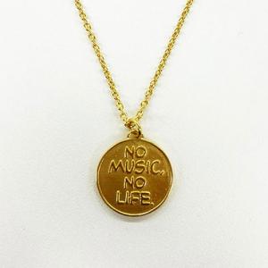 NO MUSIC, NO LIFE. ネックレス ゴールド Accessories