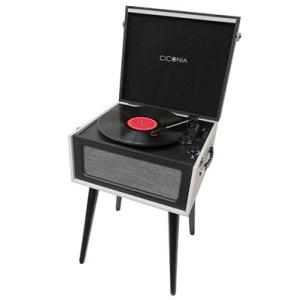 CICONIA クラシカルレコードテーブル ブラック/ホワイト Accessories