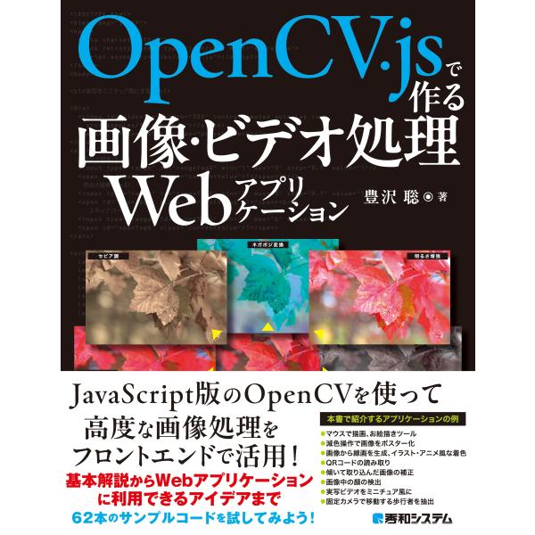 豊沢聡 OpenCV.jsで作る画像・ビデオ処理Webアプリケーション Book